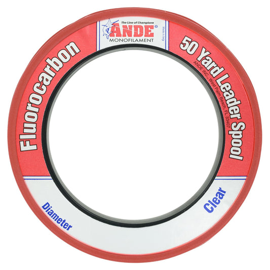 AND54025 Leader Flouricarbon 25/LB, 50yds Color Clear